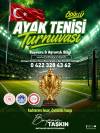 BATTALGAZİ’DE AYAK TENİSİ TURNUVASI